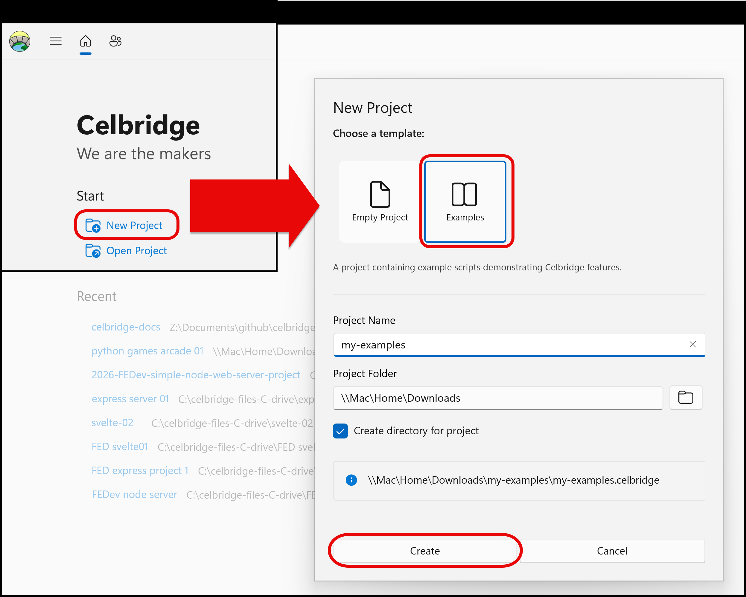 Screenshot showing Python version and extensions in .celbridge configuration